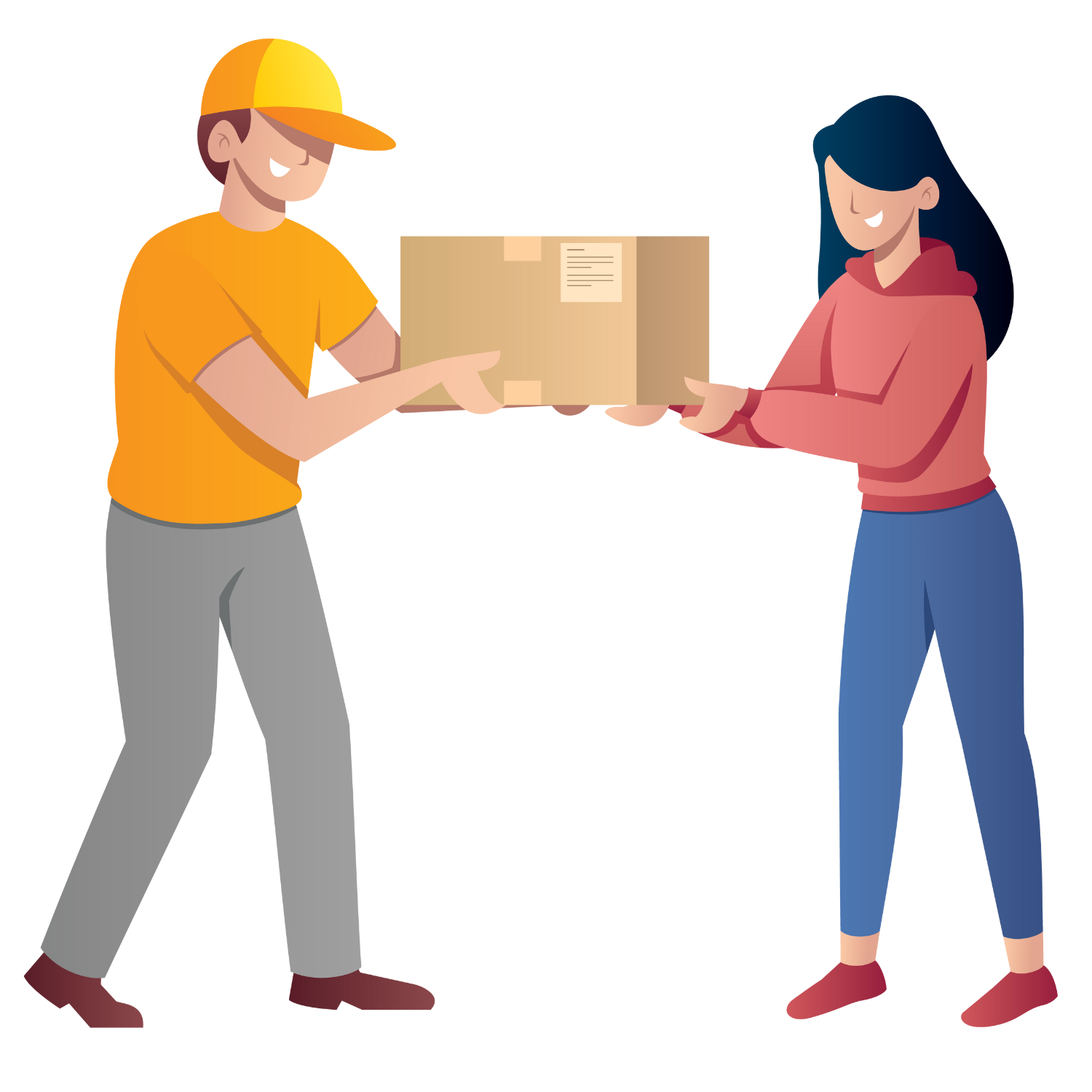 Ícone de formulário de entregador